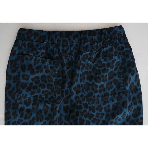Young Fabulous & Broke Women's Sz S Blue Martino Leopard Print Jogger Pants $80 - Picture 5 of 6